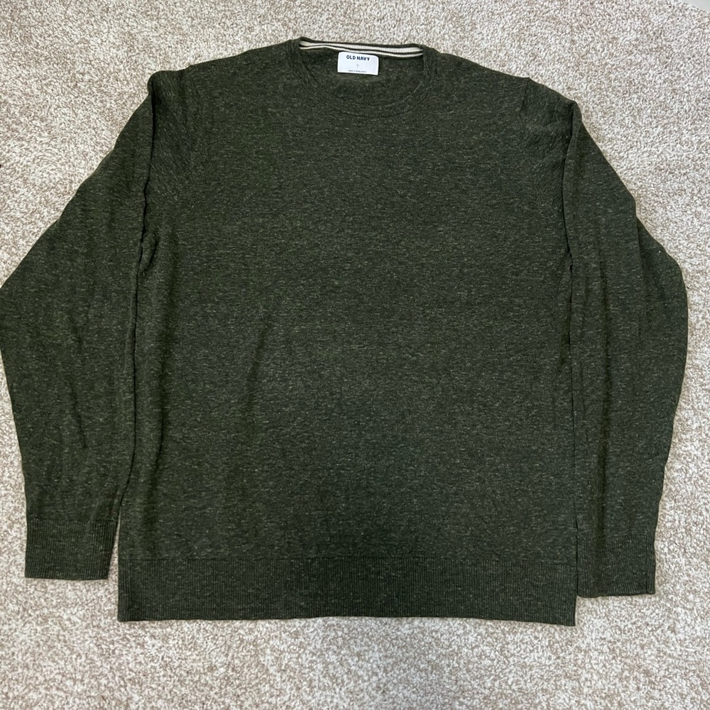 Old Navy dark green light weight sweater size extra large